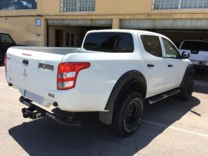 homologación mitsubishi l200. . Diagonal trasera